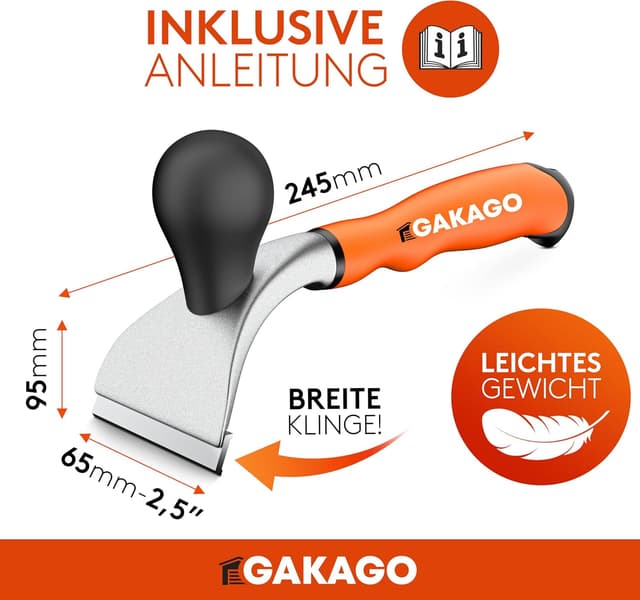 Detalle 2 de Gakago Kraft-Schaber 65 mm Ziehklinge