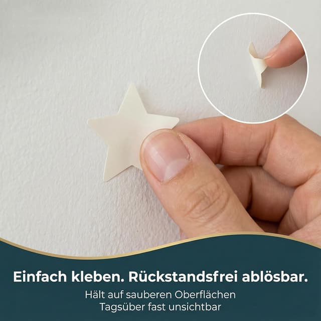 Detalle 1 de Homery Kinderzimmer Leuchtsterne 400 Stück