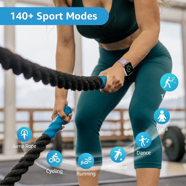 Thumbnail 5 de KIUVKAS Smartwatch 1,95" mit Telefonfunktion