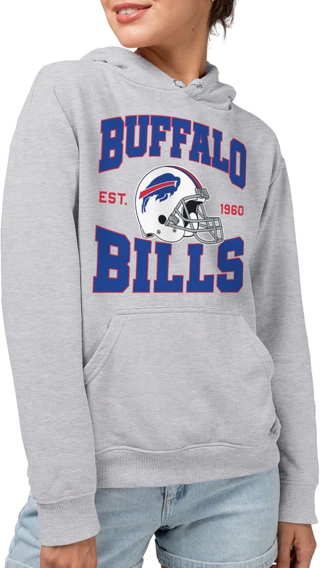 Detalle 2 de Junk Food NFL Buffalo Bills Signature pullover hoodie (unisex relaxed fit)