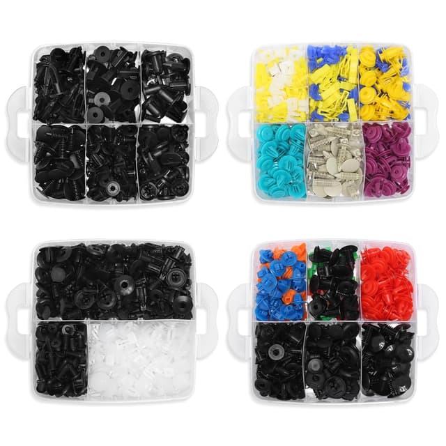 Detalle 2 de DUBULL 1365-piece car trim clips set with nylon push fasteners and trim removal tool kit