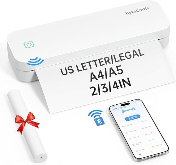 Imagen de ByteCintia A4 Impresora Portátil Térmica Bluetooth 📄 en OfertitasTOP