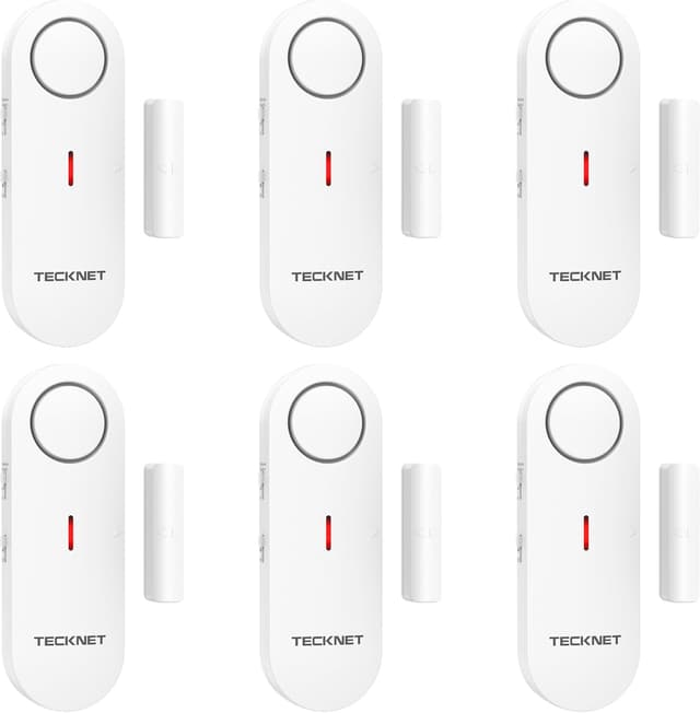 Detalle de TECKNET alarme porte et fenêtre sans fil 98 dB