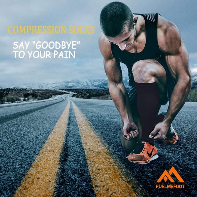 Thumbnail 1 de FuelMeFoot 3-Pack Copper Compression Socks ⚙