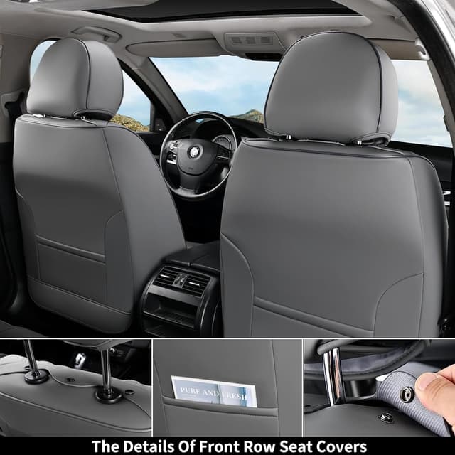 Detalle 2 de Coverado Front Seat Covers 2PCS Gray