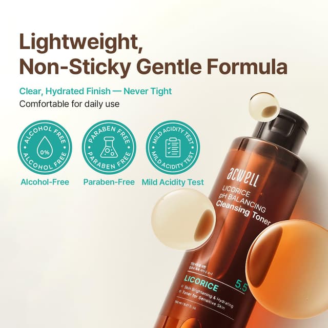 Thumbnail 5 de ACWELL Licorice pH Toner 5.07 fl.oz ⚙️