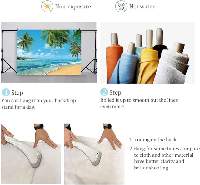 Thumbnail 5 de BINQOO Beach008 Strand Hintergrund 2,1 m