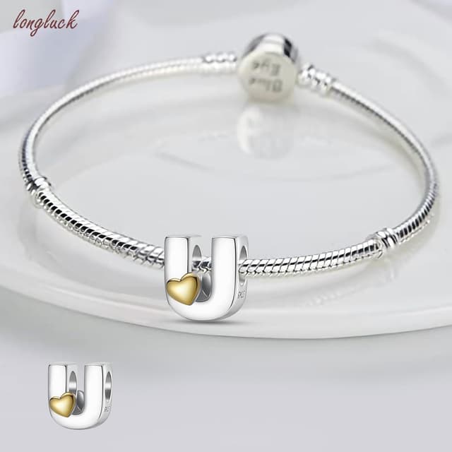 Detalle de LONGLUCK Complete A-Z Charm Buchstabe 925