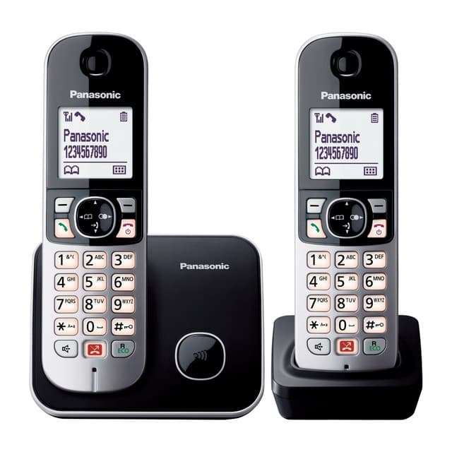 Imagen de Panasonic KX-TG6852SPB Duo negro, inalámbrico 📞 en OfertitasTOP