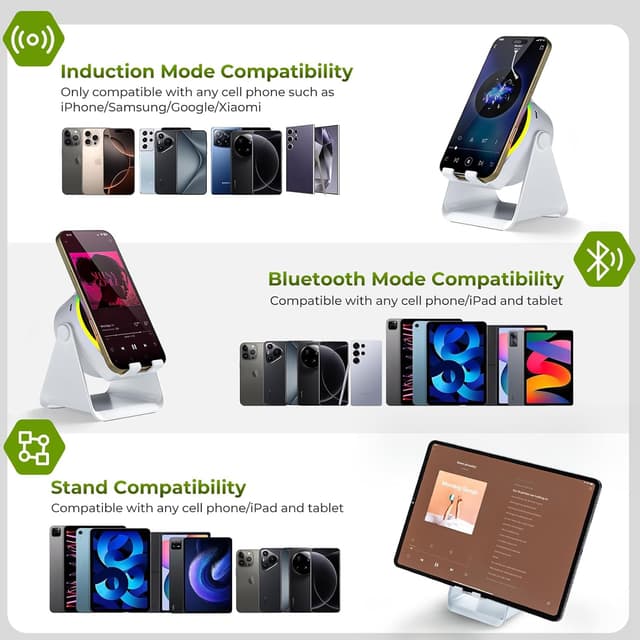 Detalle 2 de Dohelly Wireless Induction Speaker 4 in 1