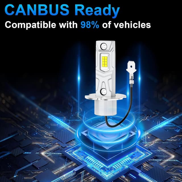 Detalle 2 de AUXIRACER Ampoule H3 LED 30000LM 6500K