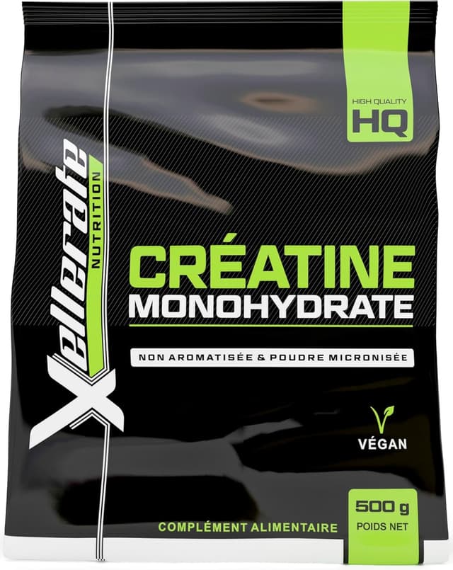 Imagen de Xellerate Nutrition Créatine Monohydrate 500 g - poudre micronisée 📋 en OfertitasTOP