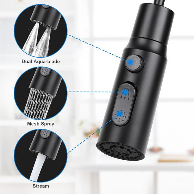 Detalle de OSDUE Juego de Aireador de Grifo 360°