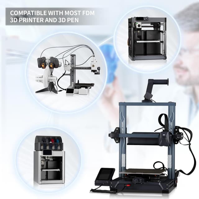 Detalle de TINMORRY PLA 1.75mm Matte Red 1kg spool for Bambu Lab FDM printers