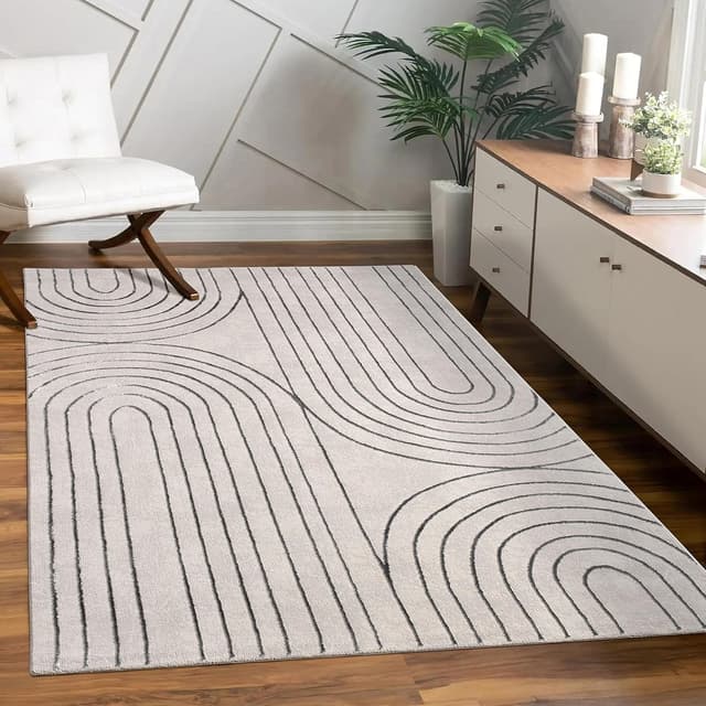 Thumbnail 6 de Paco Home Tapis Salon Beige 200x290