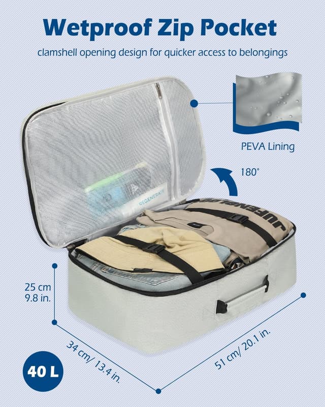 Thumbnail 5 de Hynes Eagle 40L Reiserucksack Hellgrün