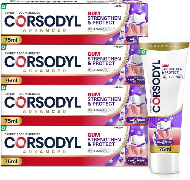 Detalle de Corsodyl Toothpaste Gum protection 4 x 75ml