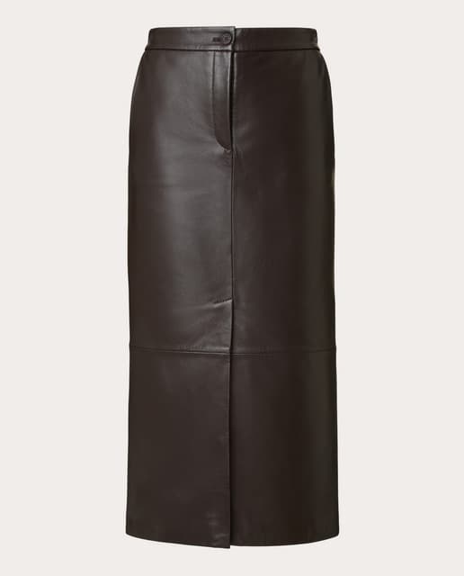 Imagen de ANTONELLI FIRENZE Falda midi cuero 100% cuero en OfertitasTOP
