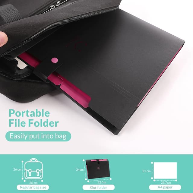 Detalle de KONVINIT A4 Dokumentenmappe mit 5 Fächern