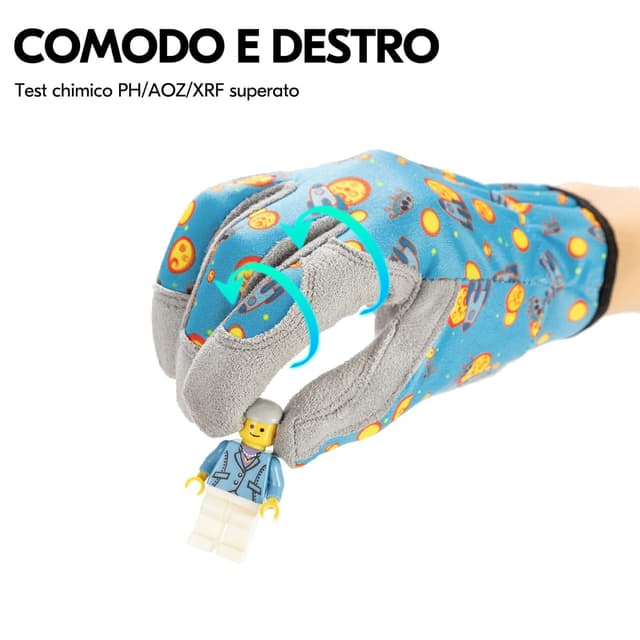 Detalle de Vgo... guanti bambini da giardinaggio e lavoro leggero (MF7362), 1 paio