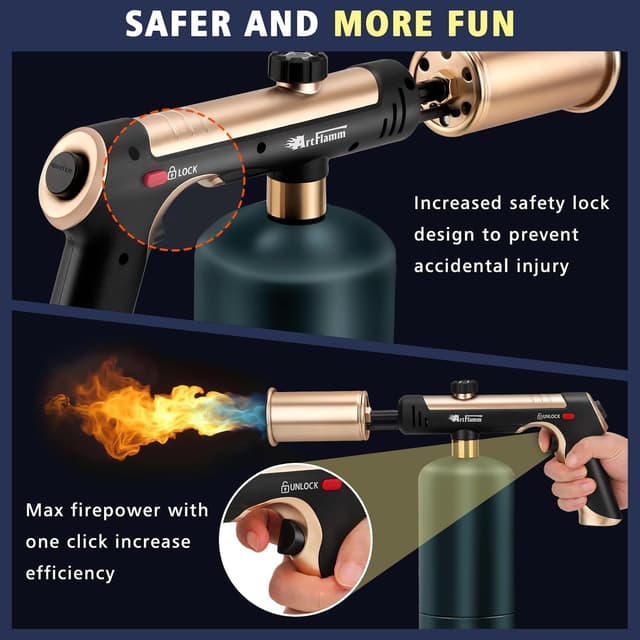 Detalle 2 de ARTFLAMM Propane Torch Turbo Mode for Cooking