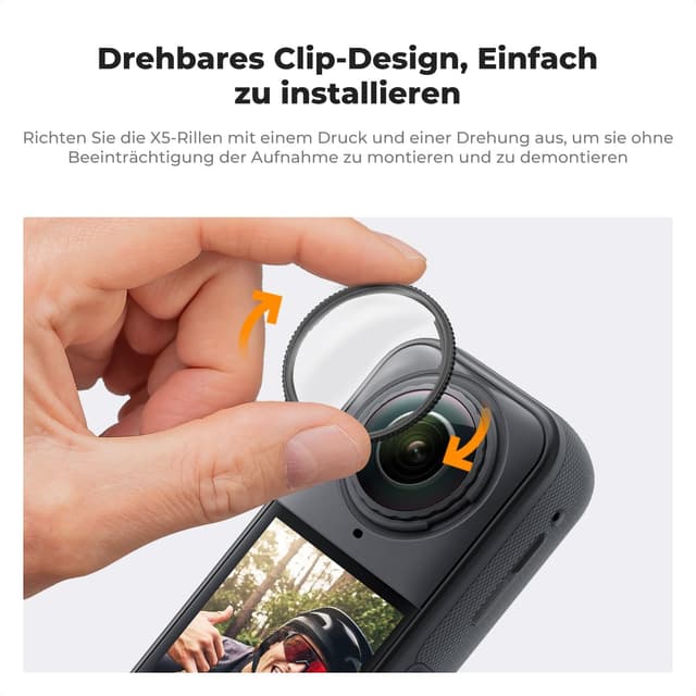 Thumbnail 2 de K&F CONCEPT Objektivschutz Insta360 X5