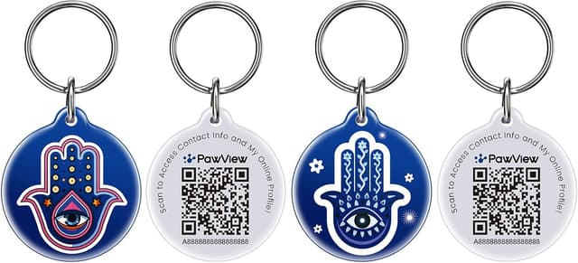 Detalle de PawView Hundemarke QR Code 2-Stück Set