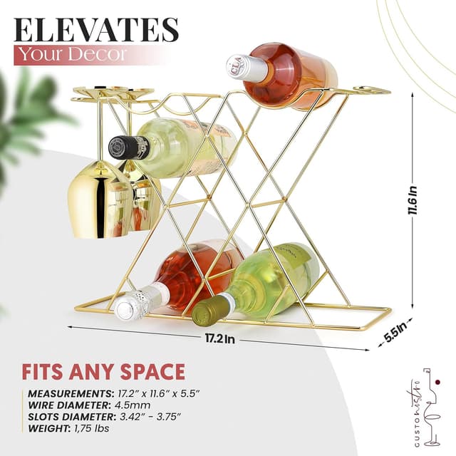 Detalle de Gusto Nostro Portabottiglie 8 bottiglie 🍷