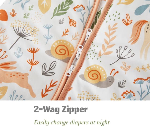 Thumbnail 6 de Chilsuessy Baby Schlafsack mit Füßen 3,5 Tog aus Soft-Baumwolle (Einhorn Rosa), 90 cm für 95–105 cm Körpergröße