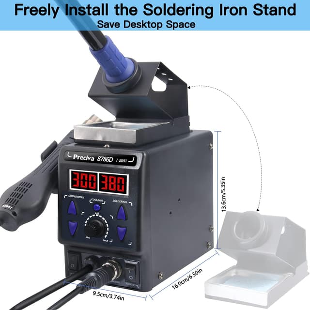 Thumbnail 4 de Heißluft Lötstation Preciva 8786D mit PID