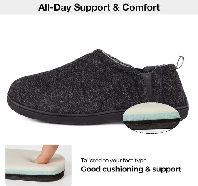 Detalle 2 de Snug Leaves Men’s Faux Wool Slippers