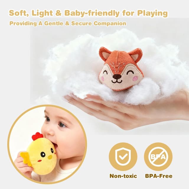 Detalle 2 de FLEXTRIX Baby Toys 6-12 Months Farm Animals