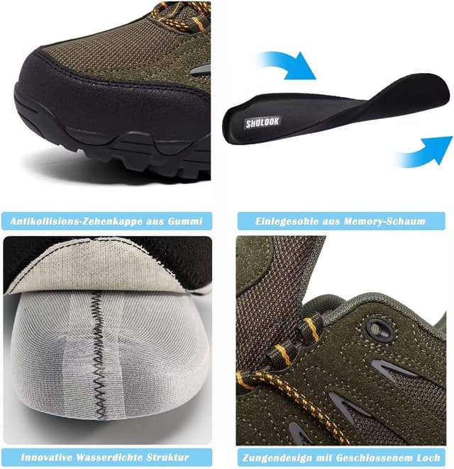 Detalle 2 de SHULOOK Herren Wanderschuhe mit SL-TEX