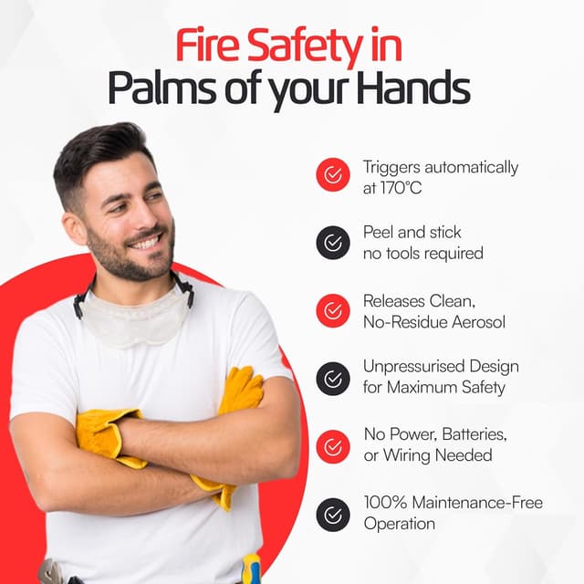 Thumbnail 3 de FEROSTICKER Pequeño Extintor Automático F03 80 g