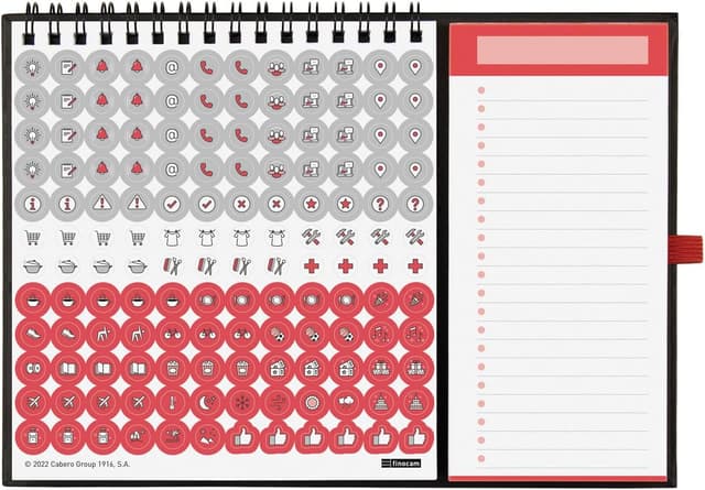 Detalle de Finocam Calendrier magnétique 2026 (Janvier–Décembre 2026) — 1 mois par page, en français