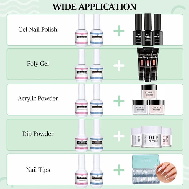 Detalle de TOMICCA Primer & Dehydrator Set für Gelnägel und Acryl – 2 x 15 ml