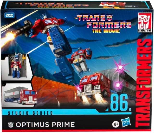 Detalle 2 de Transformers Studio Series Commander Class Optimus Prime 86-31 action figure (ispirata a The Movie), 17,5 cm