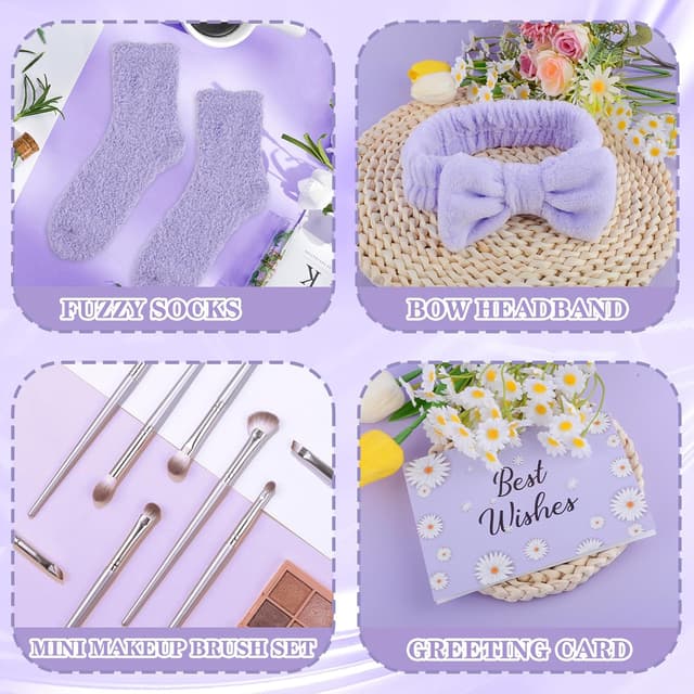 Detalle de Xourspaty Geschenkbox für Mädchen & Teenager (9–16 Jahre) mit Glasbecher, Strohhalm & Deckel sowie Deko-Set