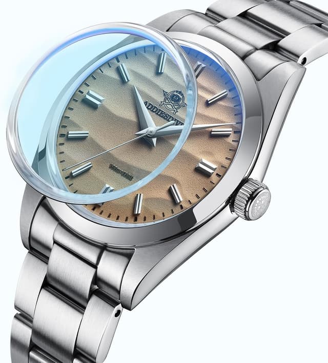 Detalle de ADDIESDIVE AD2030 da 36 mm: orologio al quarzo con impermeabilità 100 m e vetro K1