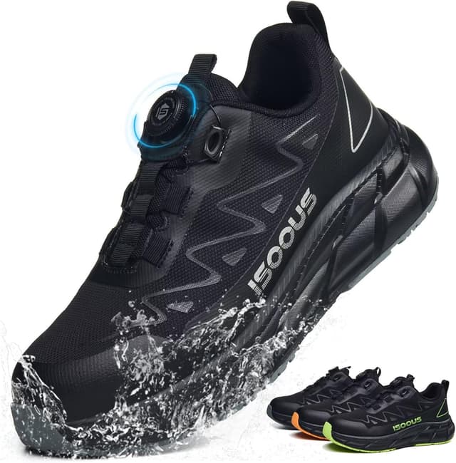 Thumbnail 6 de Scarpe Antinfortunistiche S3S impermeabili con punta in acciaio, ESD e lacci rapidi per uomo e donna