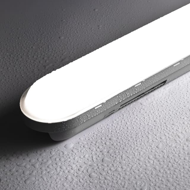 Detalle de TONFFI Feuchtraumleuchte LED 120 cm (36 W, 4.500 lm) IP65 – kaltweiß 6000 K, verknüpfbar
