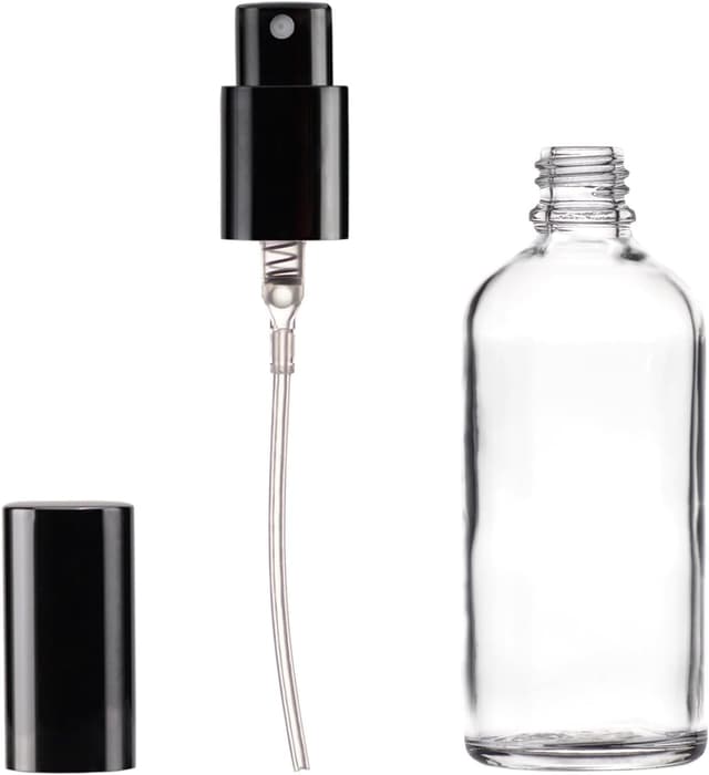 Detalle de YIZHAO set da 4 bottiglie spray in vetro 100 ml con nebulizzatore fine