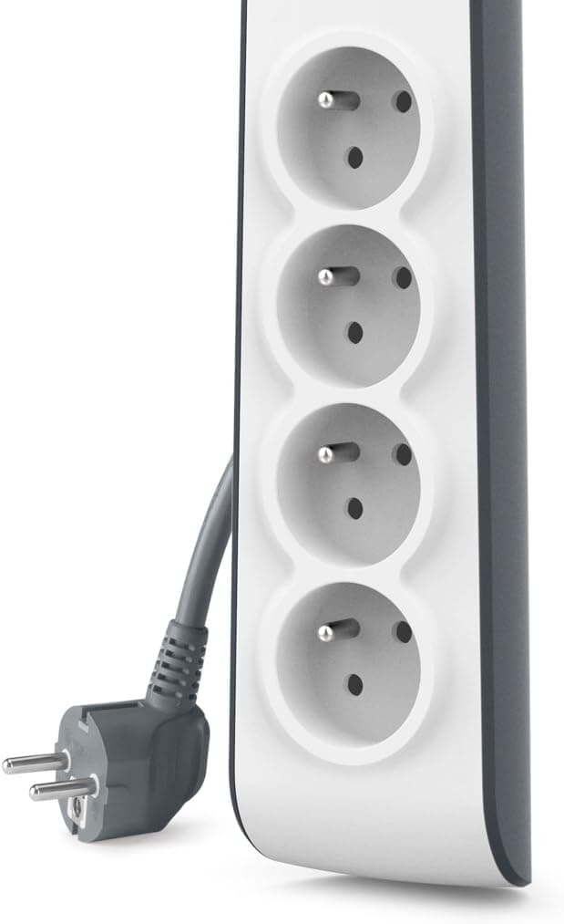 Detalle 2 de Belkin parafoudre 4 prises 525 joules – multiprise avec cordon 2 m