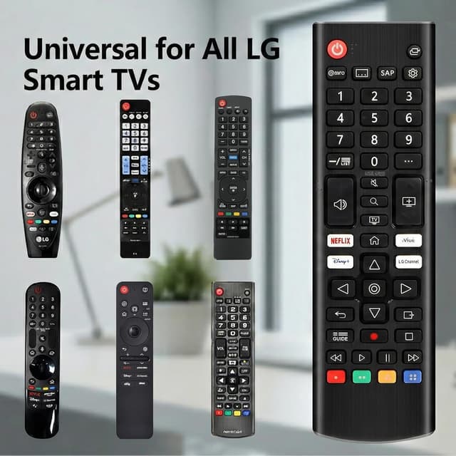 Detalle de Nettech (Pack of 2) Universal Remote Control for LG Smart TVs (IR Replacement)