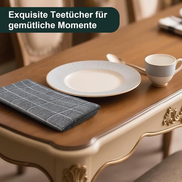 Detalle de KinHwa Mikrofasergeschirrtücher 4er Set 45x65