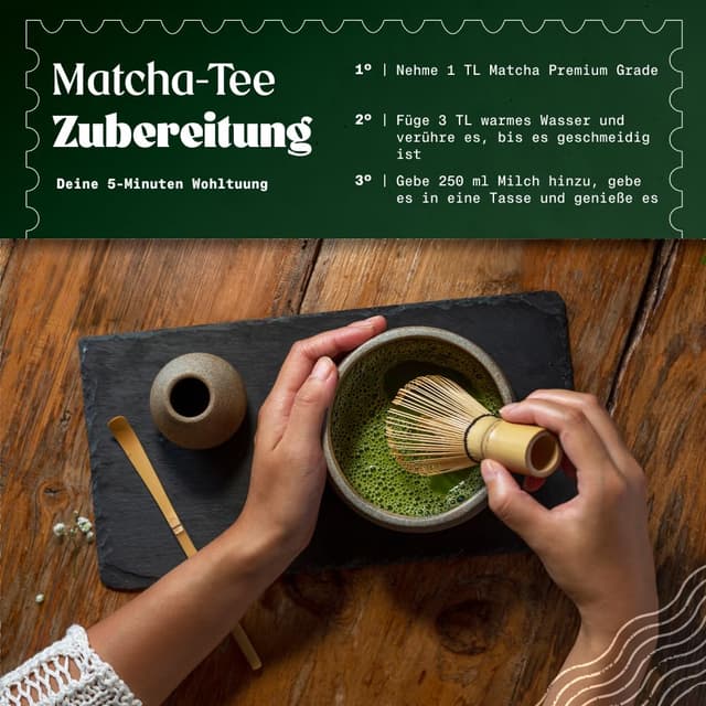 Detalle de NaturaleBio Matcha Tee Pulver Bio – Premium-Qualität, 1 kg aus Japan (Uji, Kyoto)