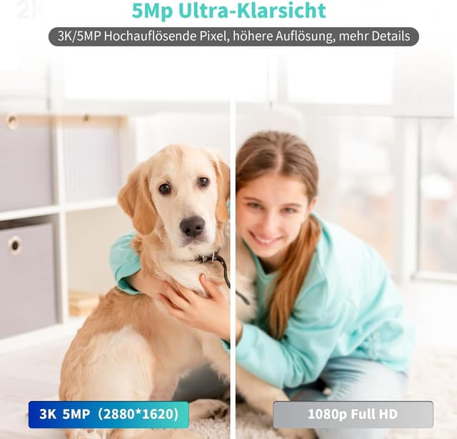 Detalle 2 de Alaga Telecamere WiFi interne 3K 5MP