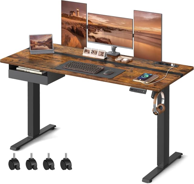 Thumbnail 5 de VASAGLE Escritorio Eléctrico Rústico Ajustable 📋