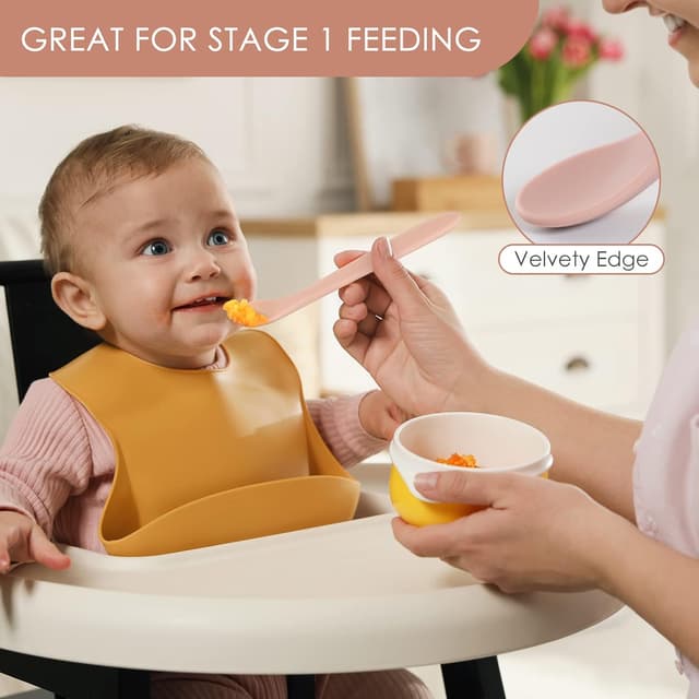 Thumbnail 4 de 6-Piece Silicone Baby Feeding Spoons