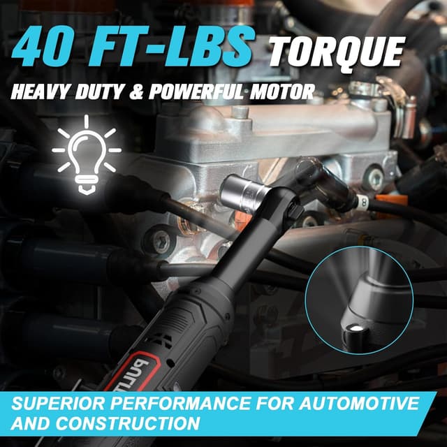 Detalle 1 de PULITUO Elektrische Ratsche mit 40 Ft-lbs